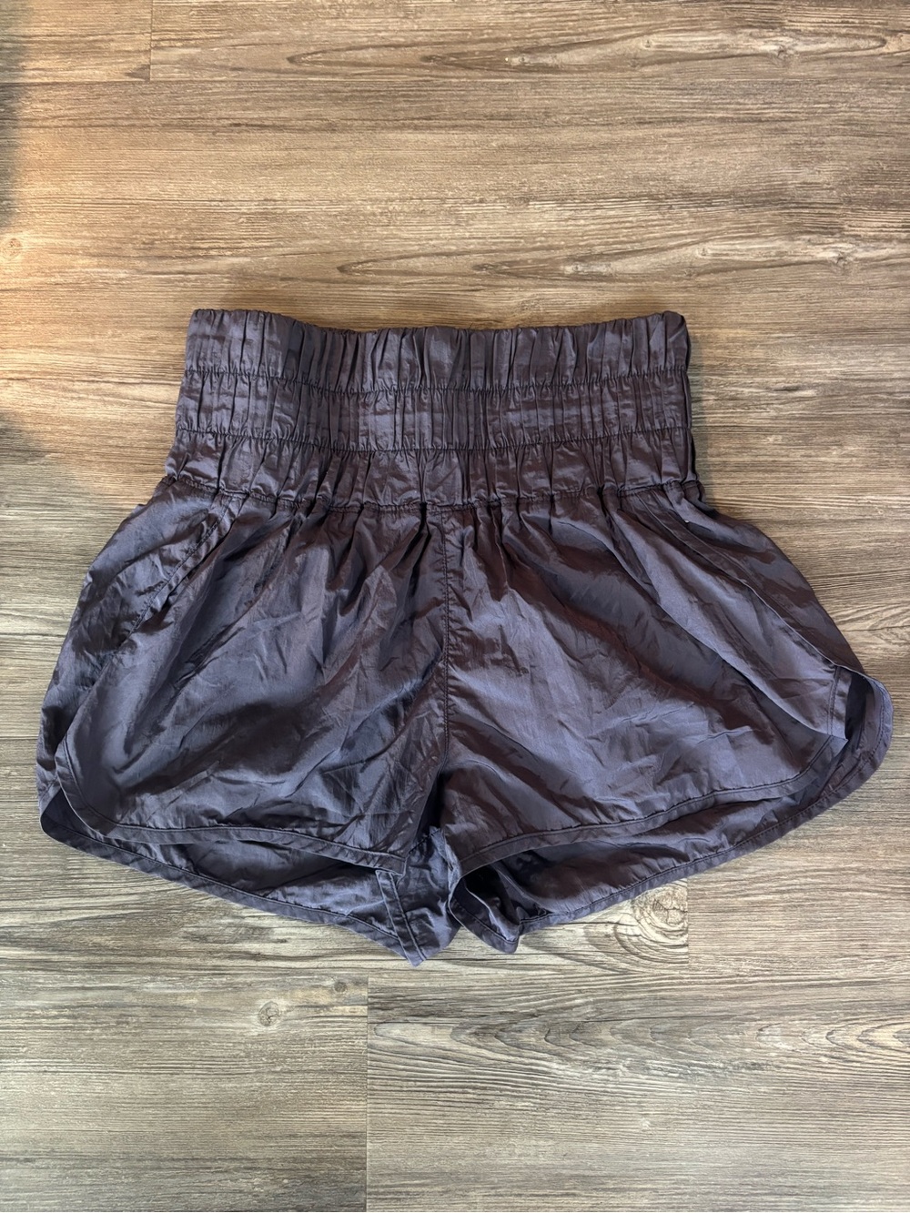FP Movement by Free People High-Waist Athletic Shorts - Charcoal